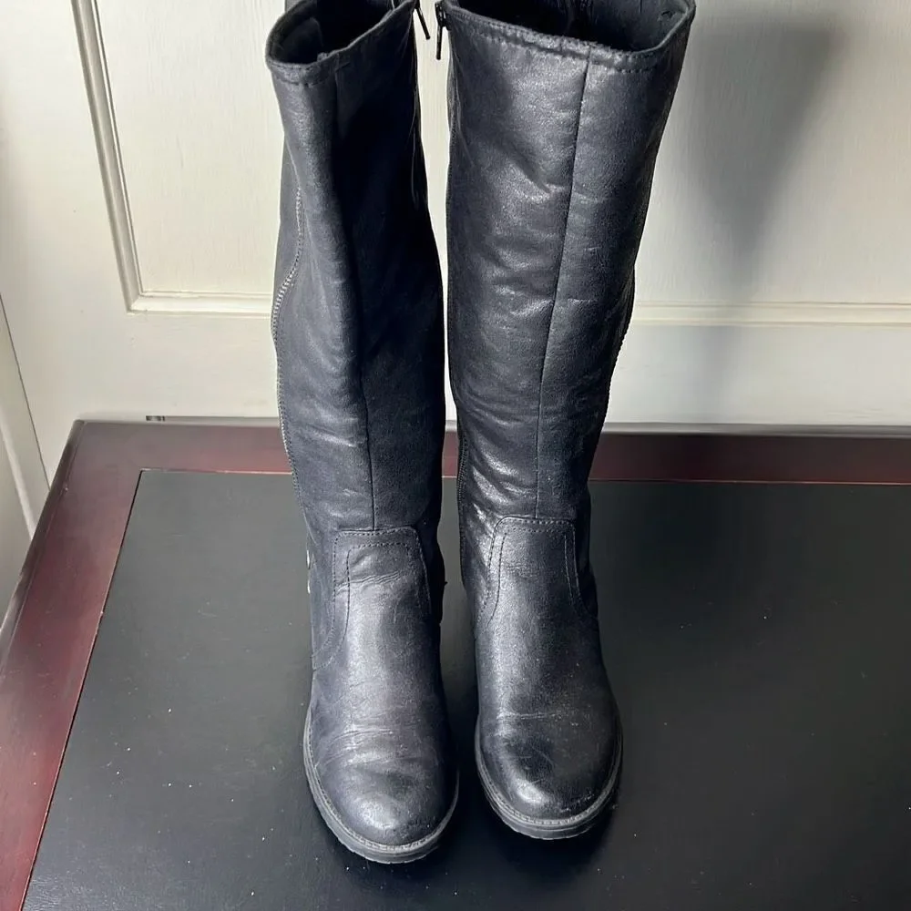 BareTraps Oria Black Tall Boot Size 7.5